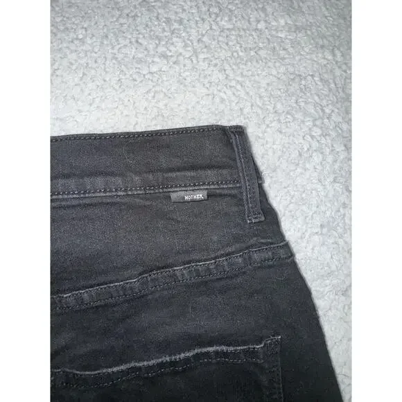 Mother Jeans Women 33‎ The Wrapper Patch Springy Ankle Not Guilty Wash